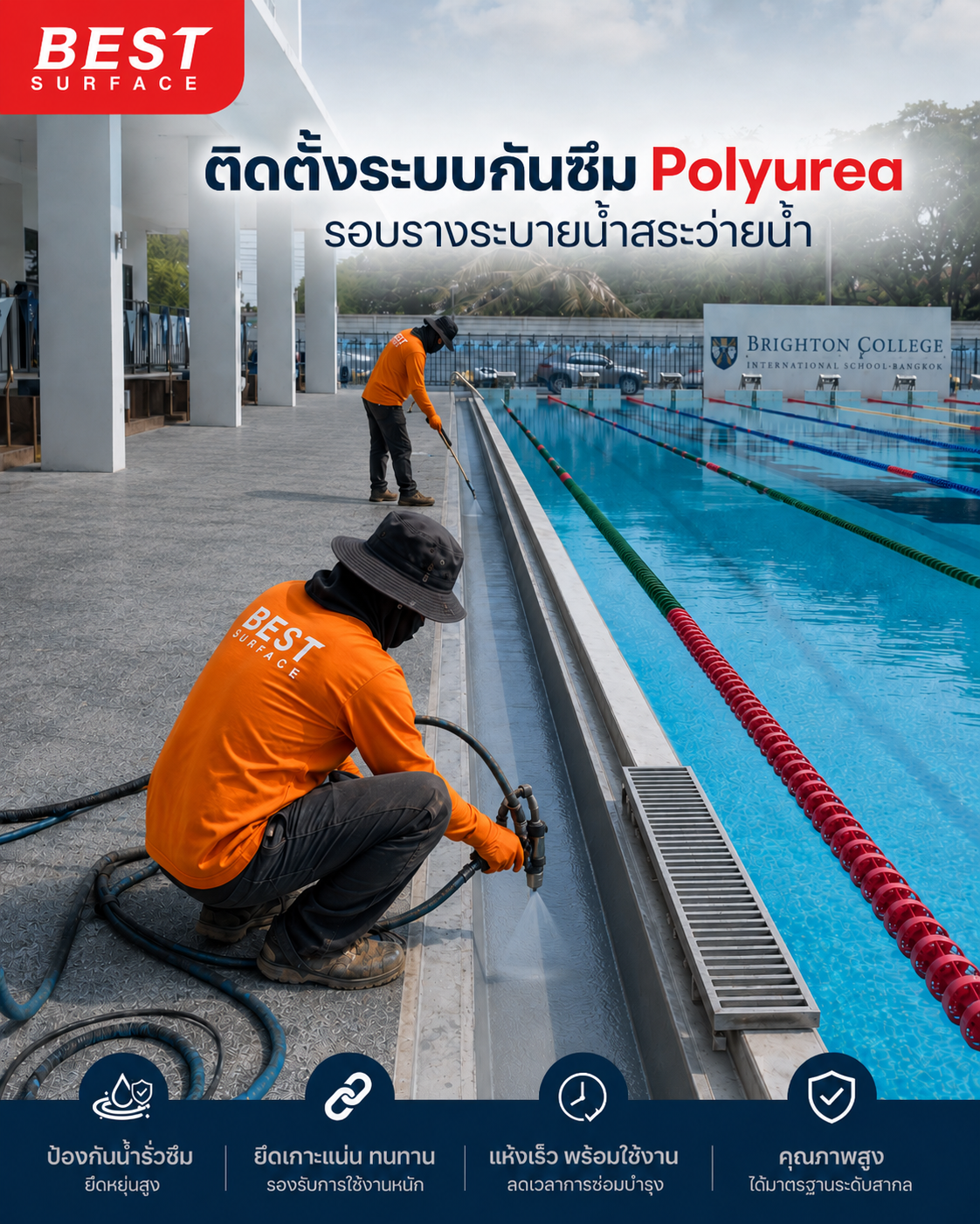 งานติดตั้งระบบกันซึม